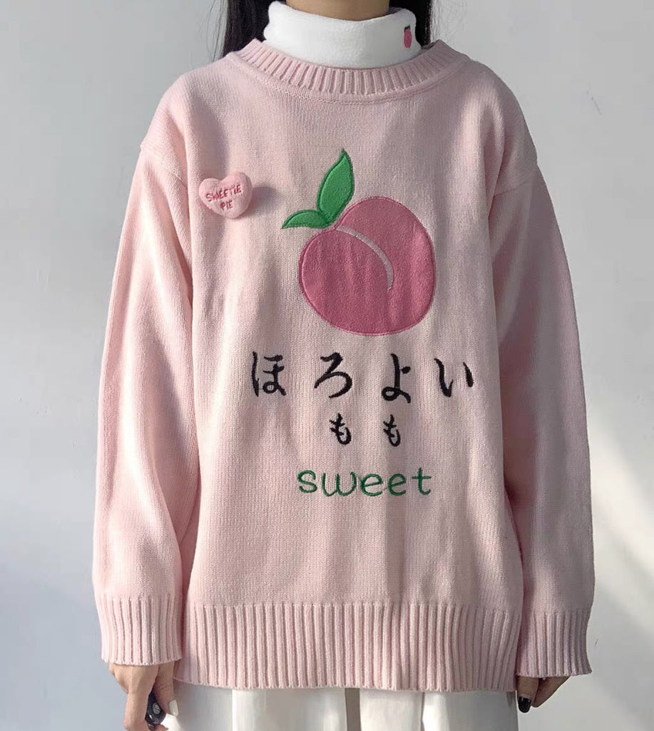 Sweet Peach Sweater – ivybycrafts