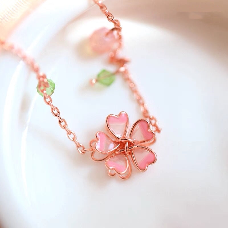 Cute Sakura Necklace – ivybycrafts