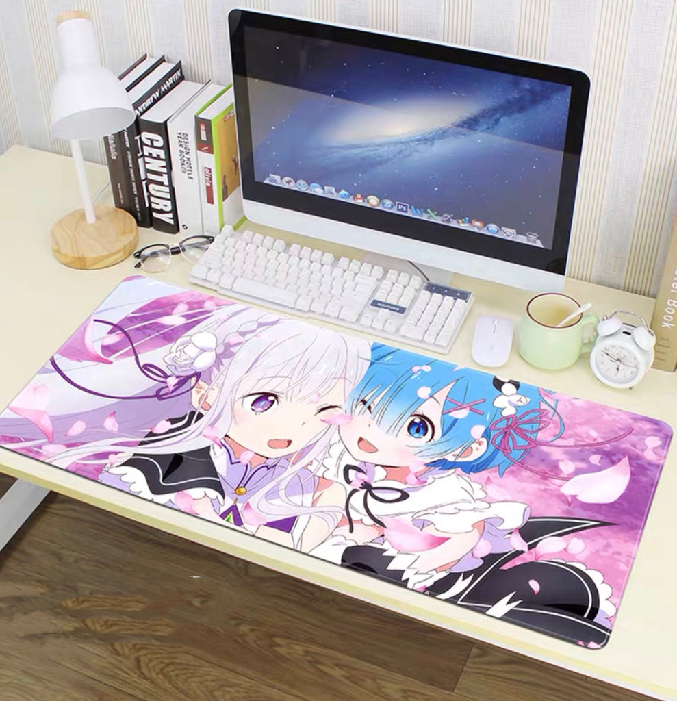 Cute Anime Aesthetic Mouse Pad Anime Girl In A Brown Hat Aesthetic Desk Mat