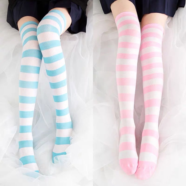 Pinky Color Stripes Pants Socks – ivybycrafts
