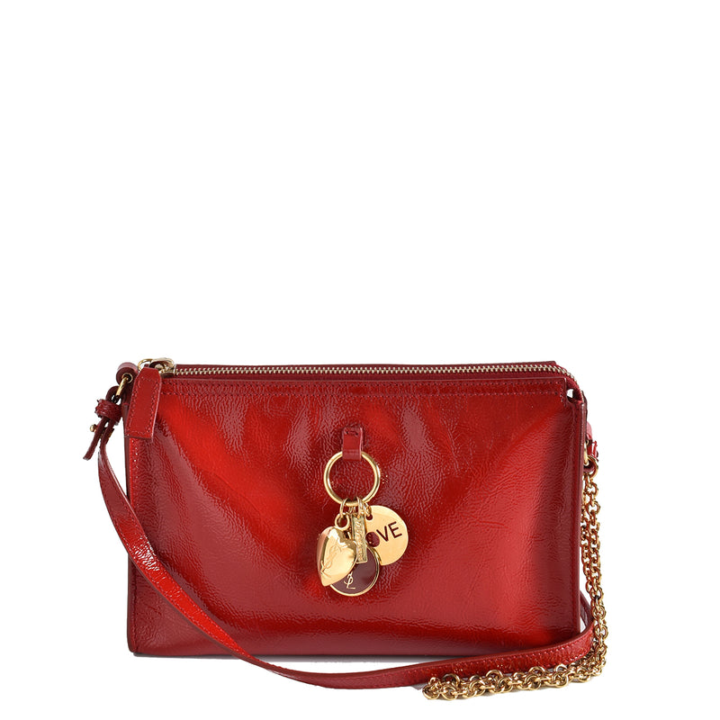 red patent leather handbags