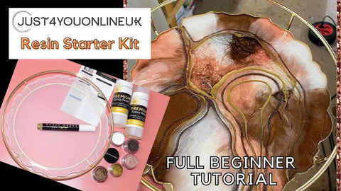 Resin art beginner starter kit learn tutorial beginners how to diy 
