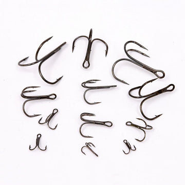 Jsm 10Pcs 3551 High Carbon Steel Fishing Hooks Big Game Fishing