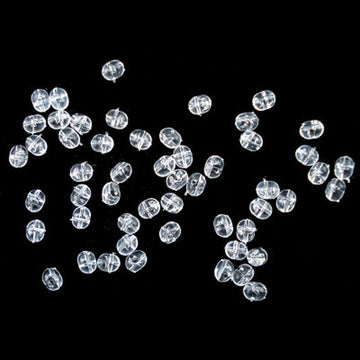 100Pcs/Lot 5*8Mm Fishing Plastic Transparent Clear Crossing Beads