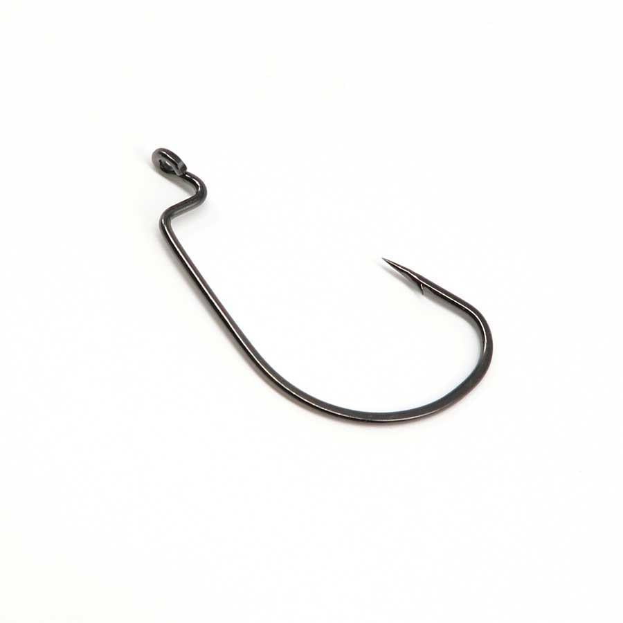 50pcs Offset Fishing Hook, Bass High Stainless Steel Worm Hook Set Fishing  Tackle