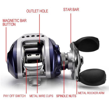 10+1Bb Ball Bearing Baitcasting Fishing Reel 6.3:1 Left Right Hand