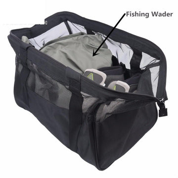 Fly Fishing Chest Wader Mesh Bag Wading Boots Shoes Storage Bag Fishin –  Bargain Bait Box