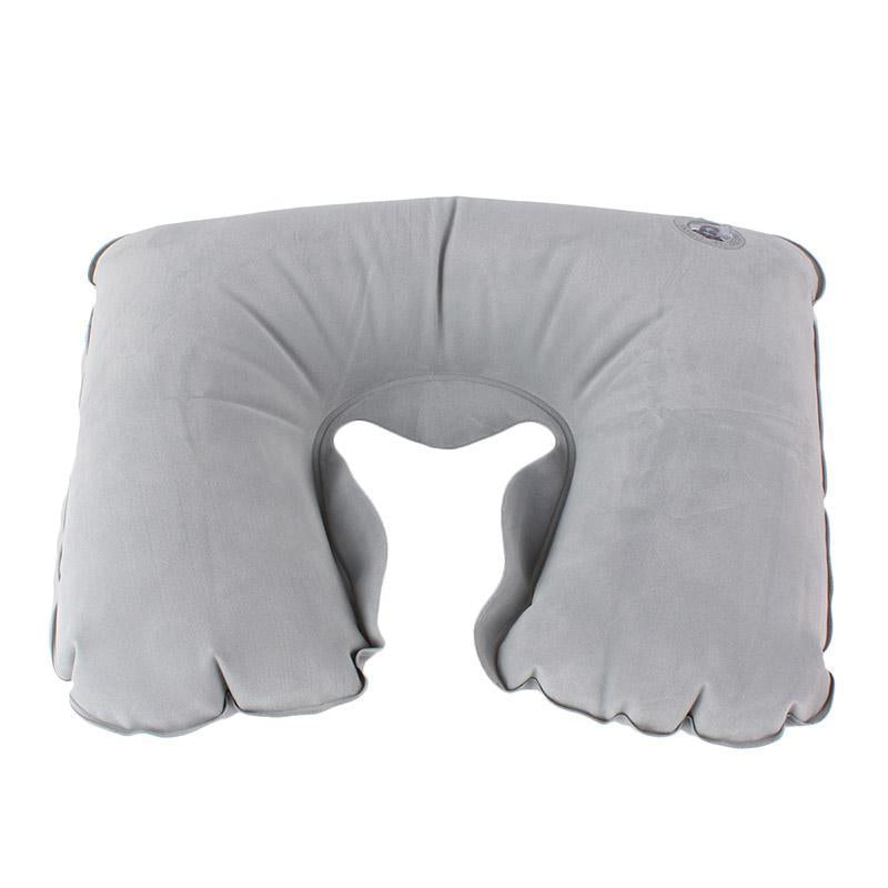 1Pc U Shape Neck Rest Air Inflatable Pillow Outdoor Tool Plane Camping ...