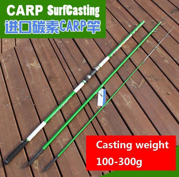 Surfcasting fishing rod 3 pieces FALCON MAX SURF 4.50-180 size Fuji rings