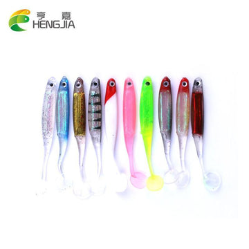 4.8G/8.8Cm 5Pcs 4.8G/8.8Cm Soft Shad Worm Swimbaits Jig Head Silicon R –  Bargain Bait Box