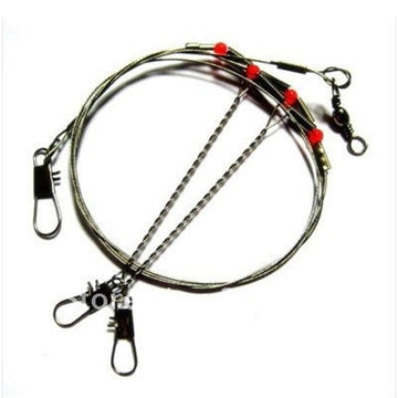 Arms Stainless Steel Fishing Wire Fishing Leader Arms With Rigs Swivels Snap