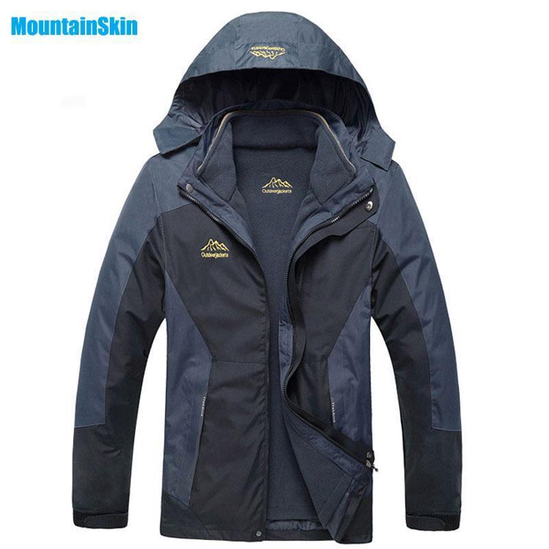 6Xl Men'S 2 Pieces Winter Inner Fleece Jacket Outdoor Sport Mountiansk ...