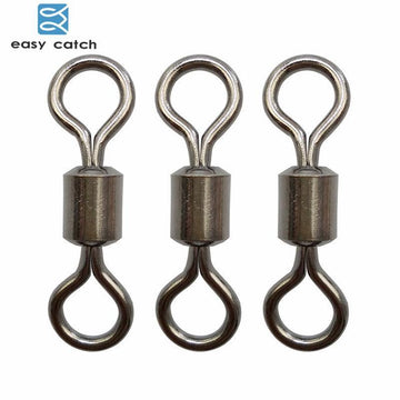 Easy Catch 7Pcs Ball Bearing Fishing Swivel With Nice Snap Silver