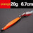 Lures Color Sequins Metal Bass Hard Spoon Bait 7G/10G/14G/20G Jig Lure Baits-Casting & Trolling Spoons-Bargain Bait Box-20g orange-Bargain Bait Box