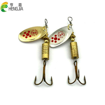 5.7Cm 3.8G Metal Trolling Spinnerbaits Sequin Spoons Musky Trout