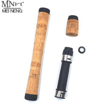 MNFT 1Set Cork Split Grip Rod Handle Kit Baitcast Fishing Rod