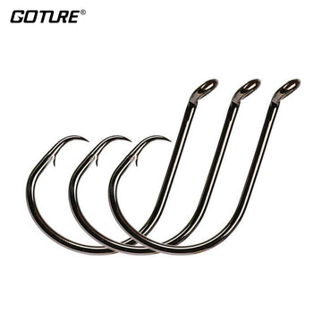 Jsm 150Pcs 7381 High Carbon Steel Fishing Hooks Octopus Offset