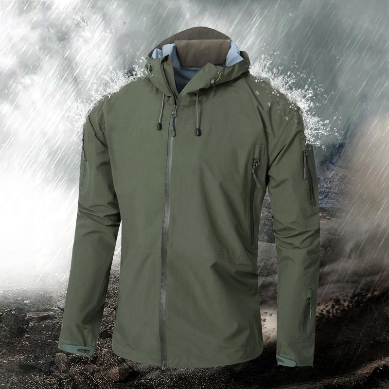 Copiro Spring Men Hiking Jacket Waterproof Military Tactical Windbreak ...