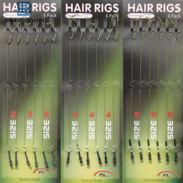 18Pcs Carp Fishing Hair Rigs Braided Thread 8340 High Carbon Steel Hoo –  Bargain Bait Box