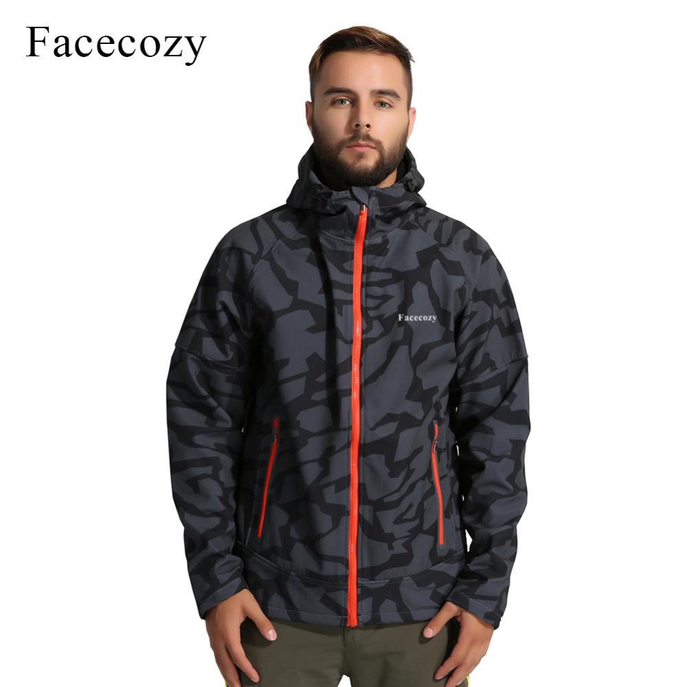 Facecozy Men'S Autumn Outdoor Hiking Jacket Male Front Zipper Camping ...