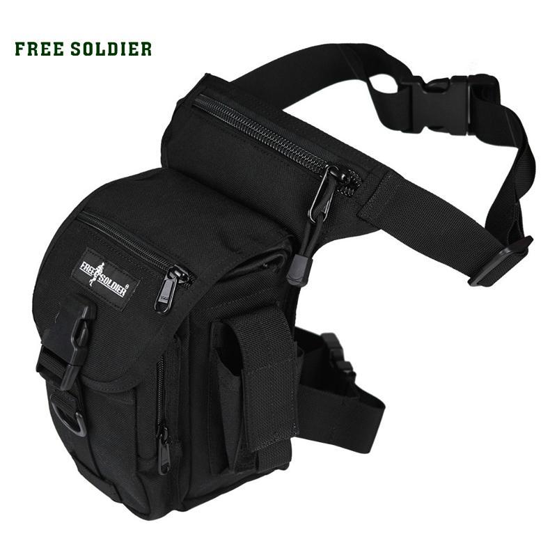 Free Soldier Outdoor Sports 1000D Nylon Tactical Leg Bag Waist Leg Bag ...
