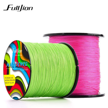 Fulljion 14 Colors 100M 110Yards Pe Braided Fishing Line 4 Stands