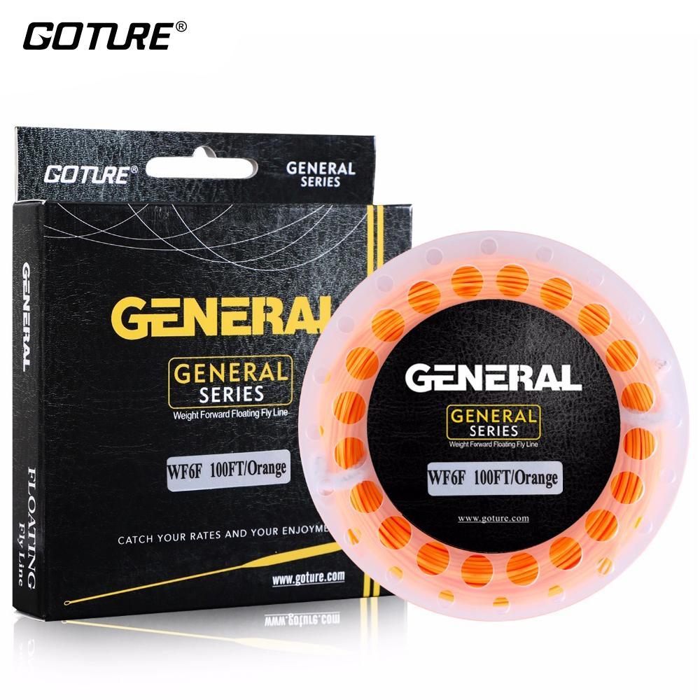 Generic 100ft 1f-8f Weight Forwad Floating Fly Fishing Line Fluo Front  Welded Loop Fly Line Fishing Goods Pesca Fishing Accessories