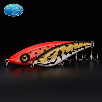 Topwater Pencil Jerk Bait Unique Head Design Fishing Lure 155Mm/80G –  Bargain Bait Box