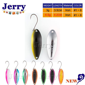 Jerry JD Casting Fishing Spoon Lure 7g 10g Treble Hook Metal Baits Pesca  Trout Bass Artificial Fishing For Wobbler - AliExpress