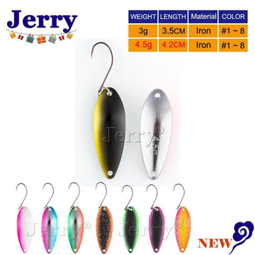 Jerry 1.4G,2.5G Ultralight Fishing Lures Wobbler Metal Bait Trout Lures Mini