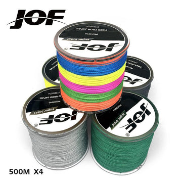 Jof 8 Strands Multifilament Pe Braided Wire 500M Braid Lines Fishing M –  Bargain Bait Box