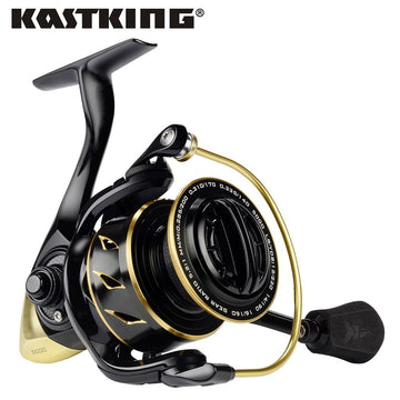 Kastking Sharky Iii Gold Fishing Reel, Zero Flex Aluminum Body