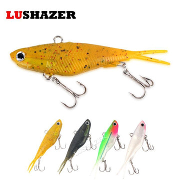 5Pcs/Lot Lushazer Soft Bait 9.3G 14G Fishing Lures Iscas Artificiais Para