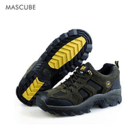 Mascube Men Mountain Climbing Shoes Trekking Waterproof Breathable Sneakers Male-Healthier Store-Dark Green-5.5-Bargain Bait Box