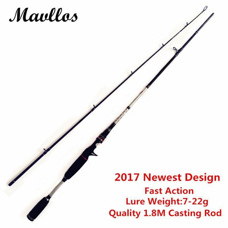 Mavllos Est M Hard Ultra Light Carbon 1.8M Casting Fishing Rod 2 Section-Baitcasting Rods-Mavllos Fishing Tackle Store-Bargain Bait Box