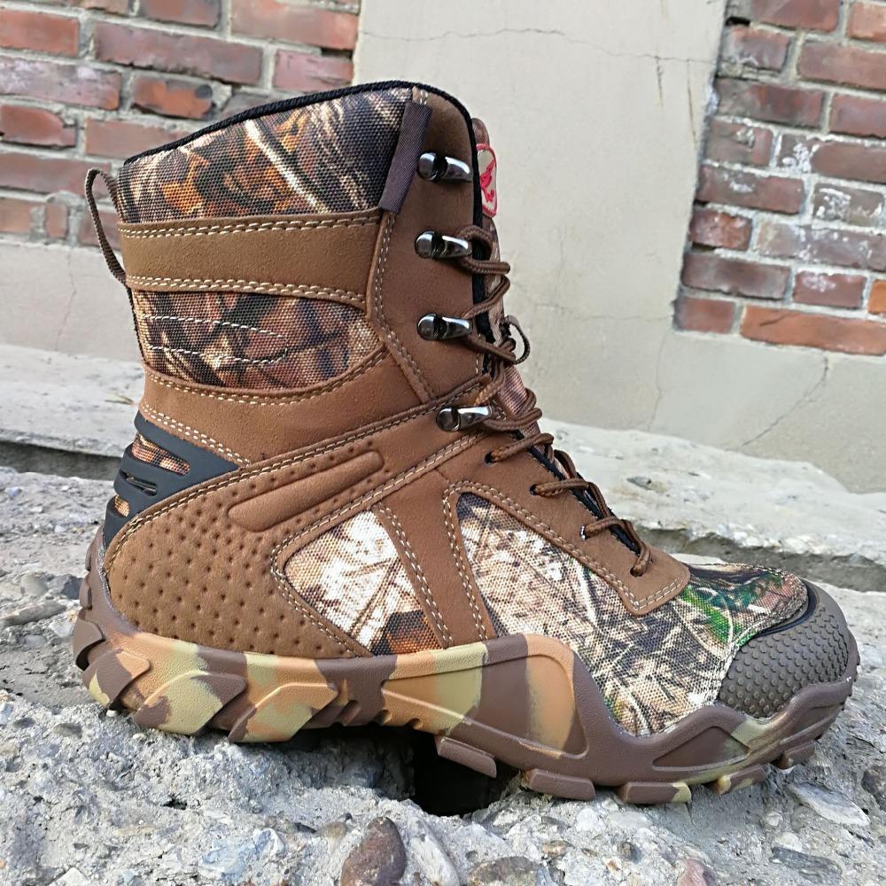 Men Camouflage Hiking Shoes Water Proof Hiking Boots Anti Skid Camping ...