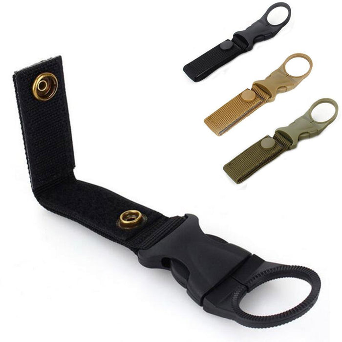 Outdoor Military Nylon Webbing Buckle Hook Water Bottle Holder Clip Ed ...