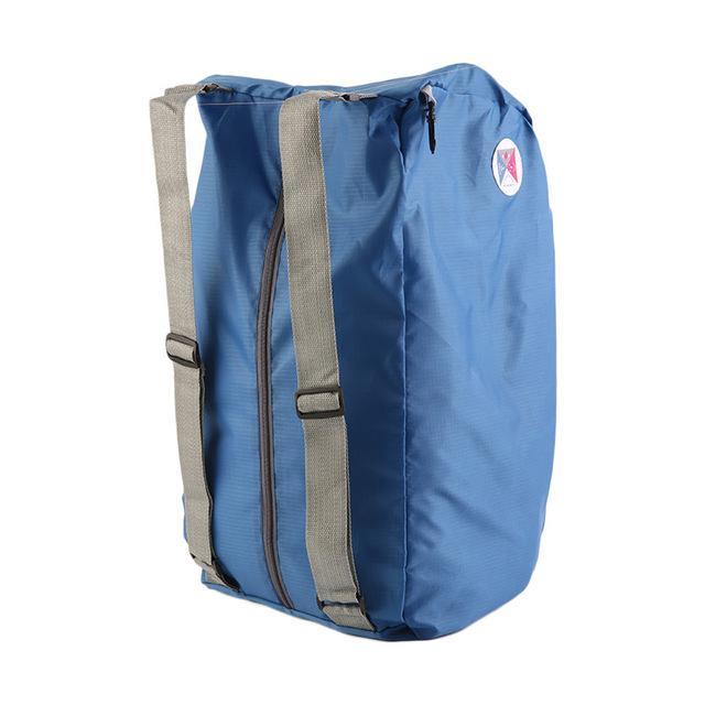 Portable Zipper Soild Daily Traveling Sports Backpacks Shoulder Bags Folding Bag-YKS sport Shop-blue-Bargain Bait Box