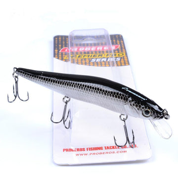 Proberos 1Pcs Fishing Lures Laser Minnow Wobblers Crankbait Hard Ariti –  Bargain Bait Box