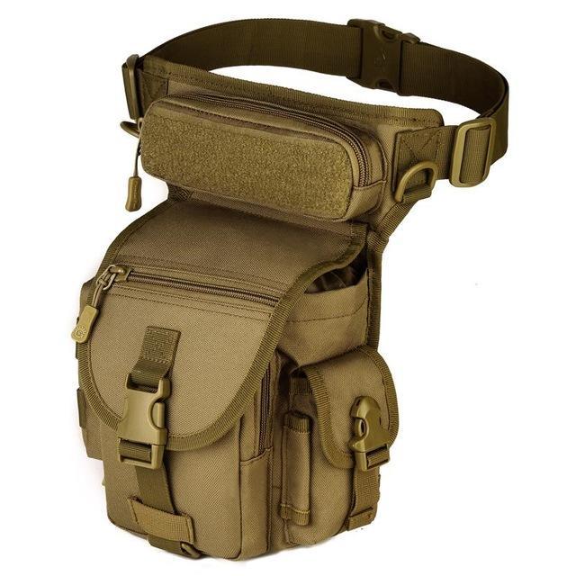 Waterproof Nylon Tactical Drop Leg Bag Molle System Hunting Tool Waist ...
