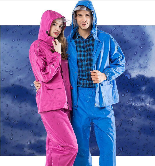 Yuding Fishing Suit Raincoat Polyester Rain Coat Men Women Rain Cover ...