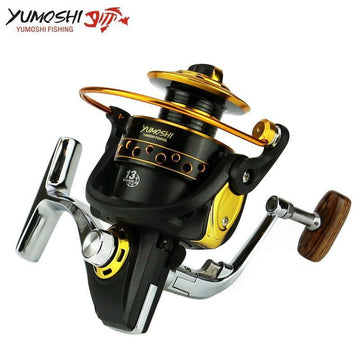 Yumoshi High End Fishing Reels Full Metal Aluminum Body Bearing 14Bb C –  Bargain Bait Box