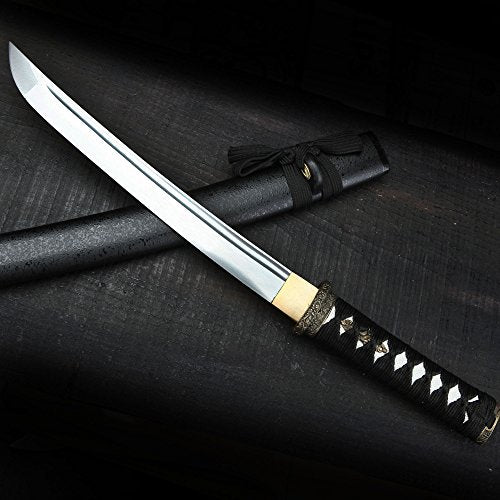 Auway Hand Forge Short Katana Samurai Sword Carbon Steel Shar – Divine Warrior Ninjutsu