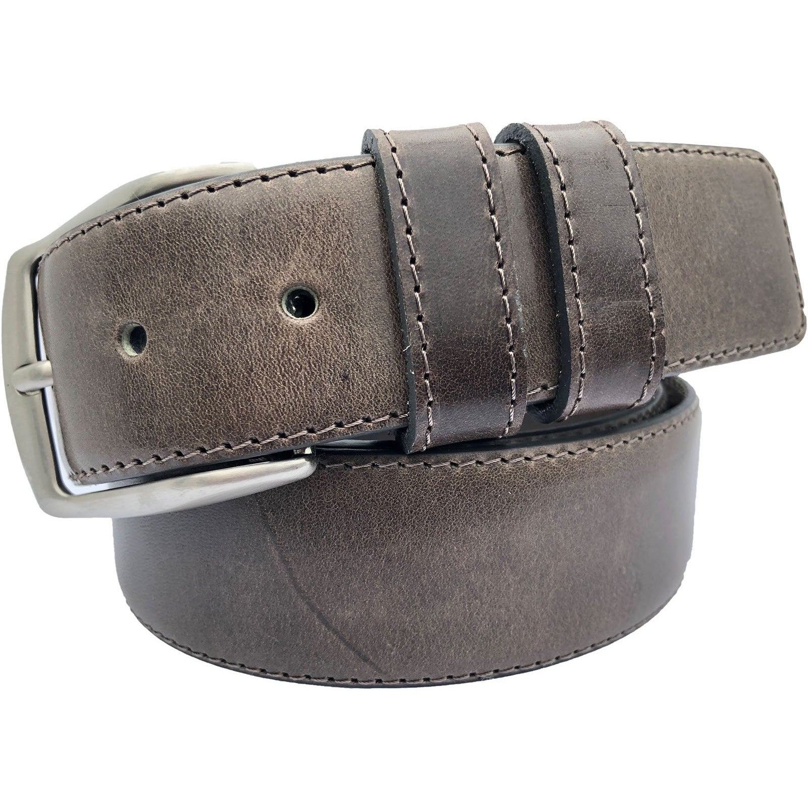 SQUARE TIP TAUPE BROWN 40MM LEATHER BELT – Italian Belt Company