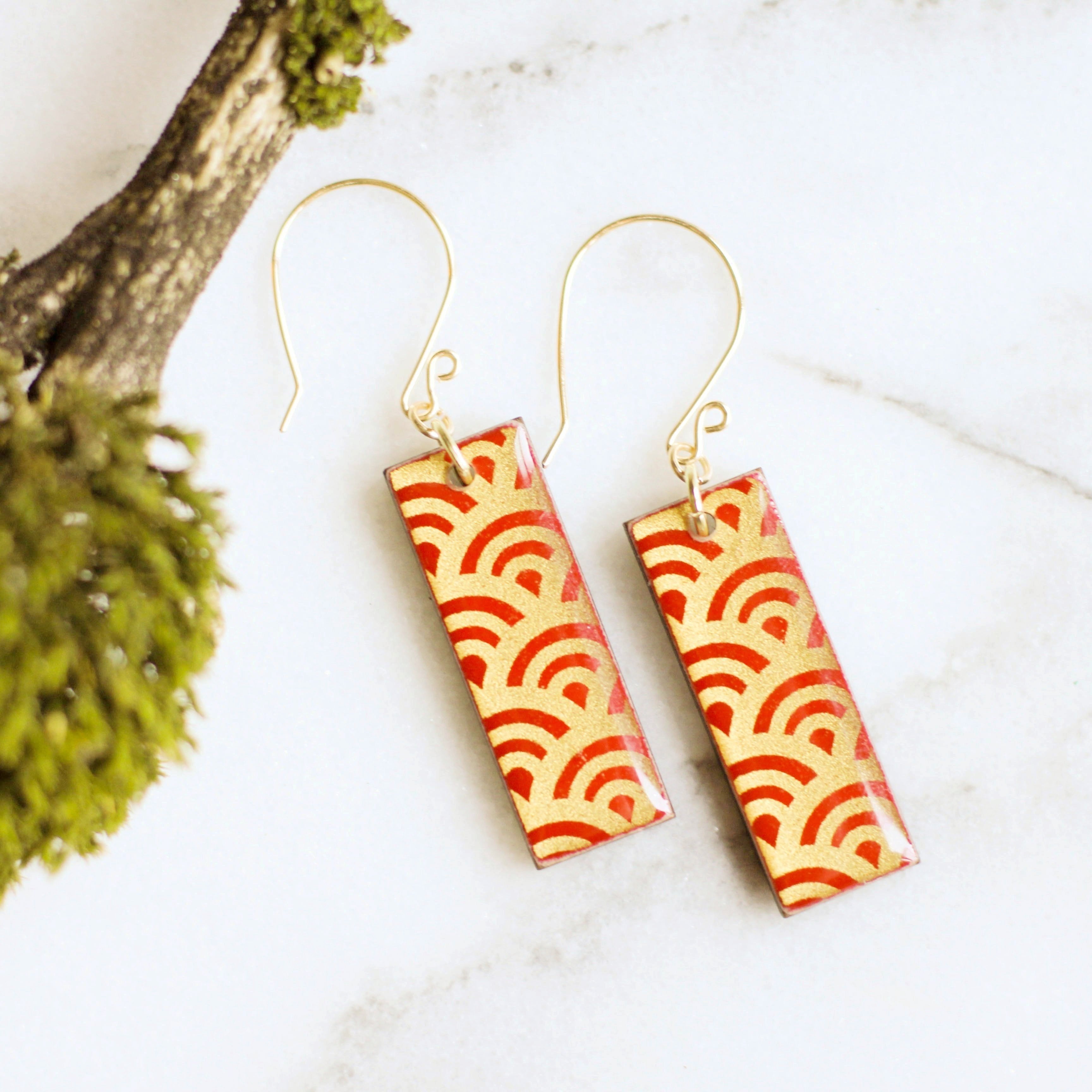 Japanese Paper Earrings