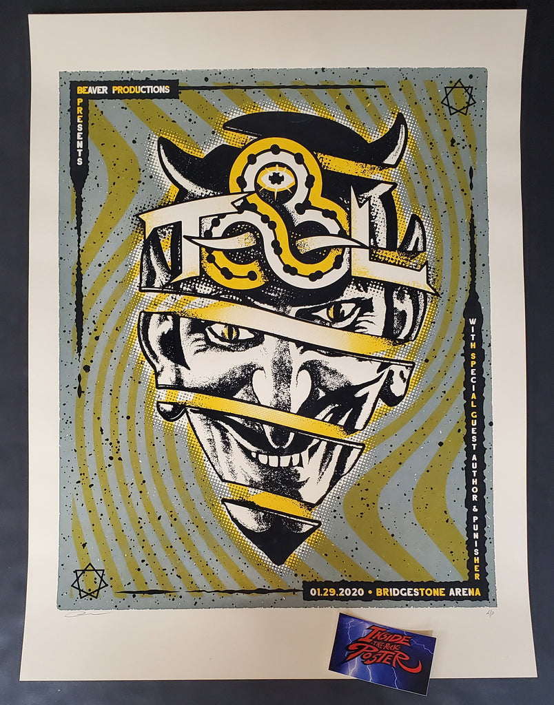 Andy Vastagh Tool Nashville Poster VIP 2020 Inside the Poster
