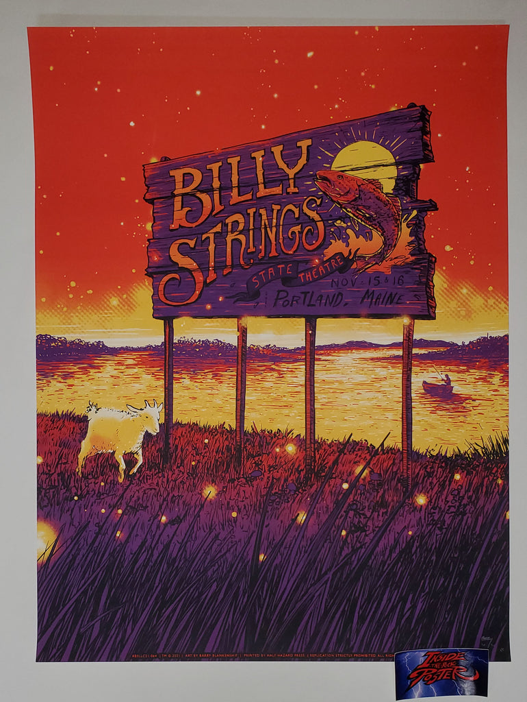 Barry Blankenship Billy Strings Portland Poster Artist Edition 2021
