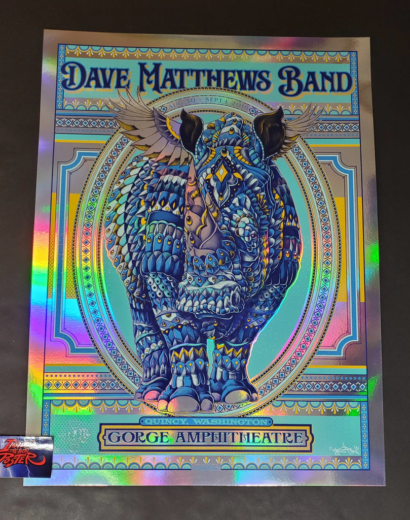 Bioworkz Dave Matthews Band Poster Foil Variant Artist Edition
