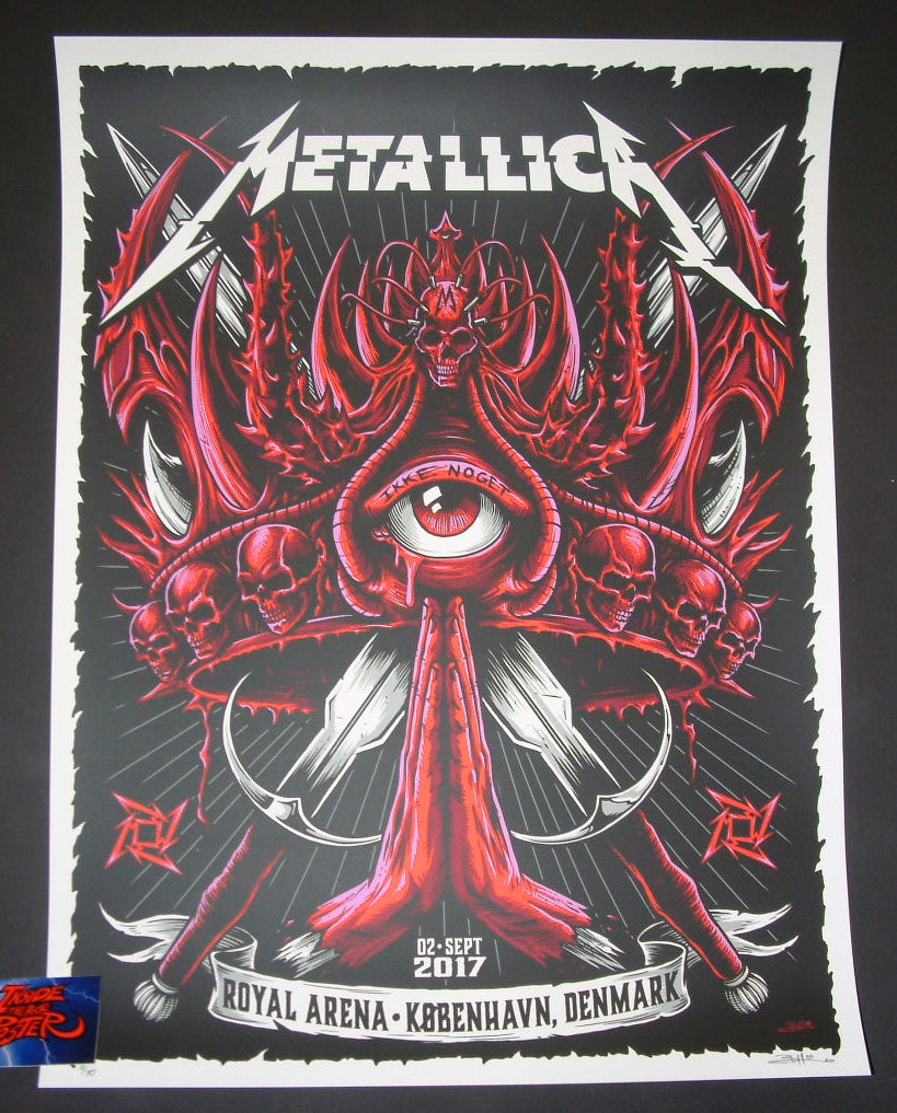 Brandon Heart Metallica Poster Copenhagen Denmark Artist