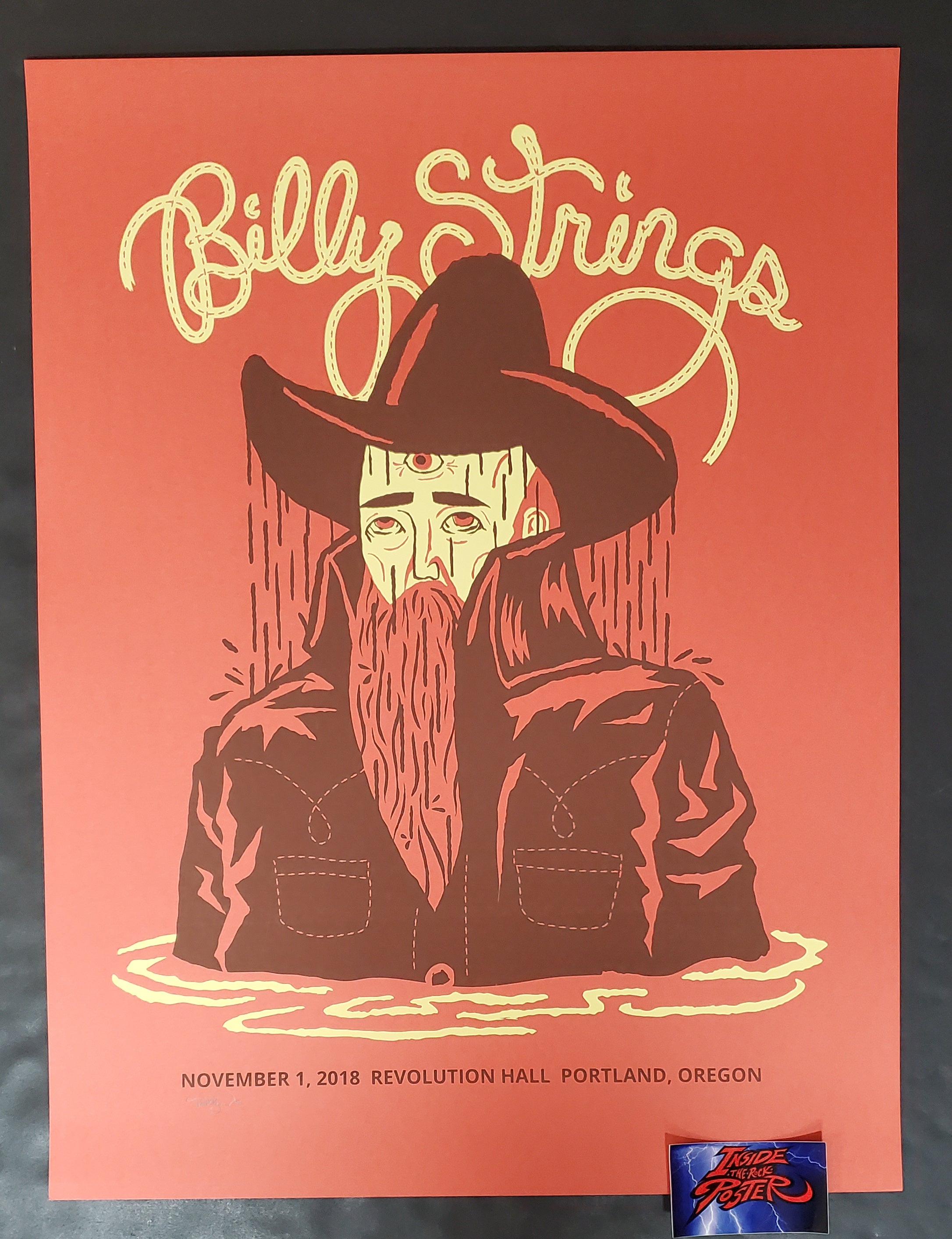 Furturtle Billy Strings Portland Poster Artist Edition 2018 Inside